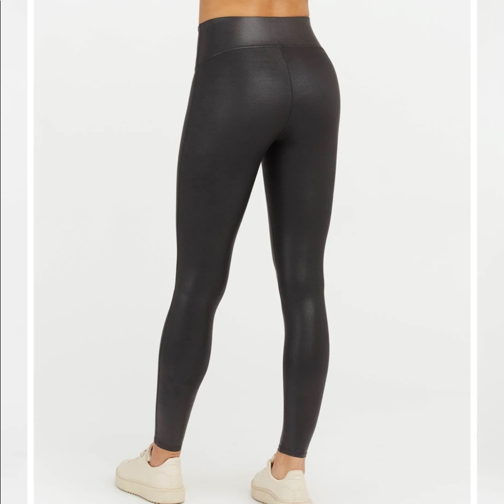 Spanx Faux Leather Leggings. Size petite small. New with tags!!!